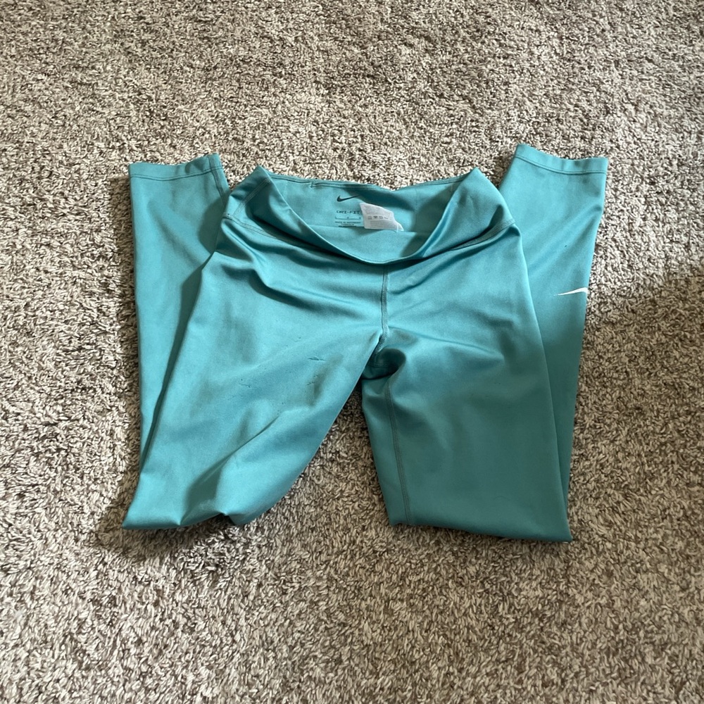 teal nike leggings